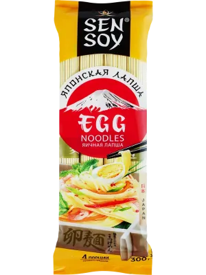 Лапша Sen Soy Premium яичная Egg Noodles 300 г