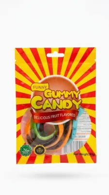 Жевательный мармелад Funny Gummy Candy («Змейки / Шнурки»), 60 г