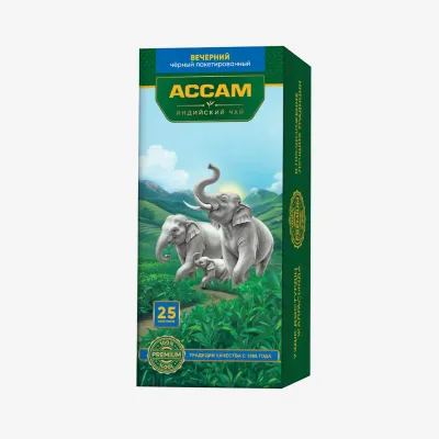 Чай Assam Вечерний пакетированный 25*1,8 прозрконверт