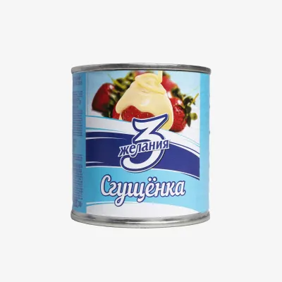 Молоко сгущенное 3 Желания 8,5% ТУ 380 г