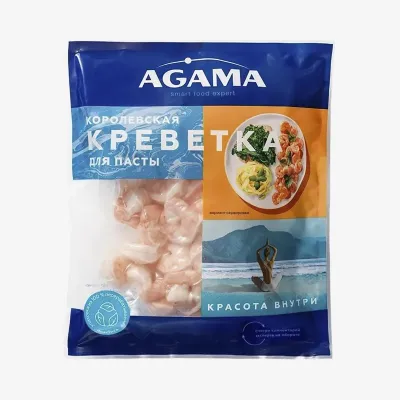 Королевская креветка Agama Smart Food №4 очищенные для пасты 300 г