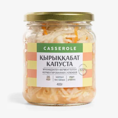 Капуста Casserole ферментированная с клюквой 400 г