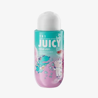 Детский шампунь-кондиционер Juicy lab с блестками 2в1, Арбуз 250 мл