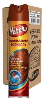 Полироль для мебели Mebelux 300 мл, в коробке 12 штук 