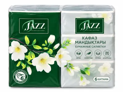 Бумажные салфетки JAZZ, 6 упаковок