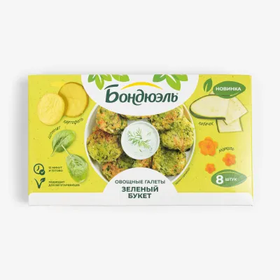 Овощные галеты Bonduelle Зеленый букет 300 г