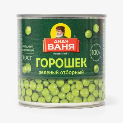 Горошек Дядя Ваня зеленый, 400 г