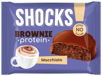 Fitnes Shock печенье протеиновое Brownie Protein Extra chocolate 1 шт