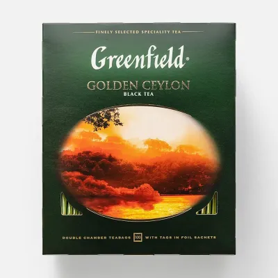 Чай черный Greenfield Golden Ceylon 100 пакетиков