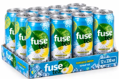 Fuse Tea Ромашка–Лимон 330 мл × 12 шт. (упаковка)