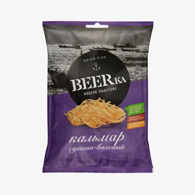 Кальмар Beerka Перуанский филе соломка 70 г