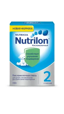 Детская кисломолочная смесь Nutrilon 2, с 6 месяцев, 350 г
