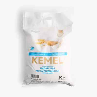 Мука Kemel Dan пшеничная хлебопекарная высший сорт, 10 кг