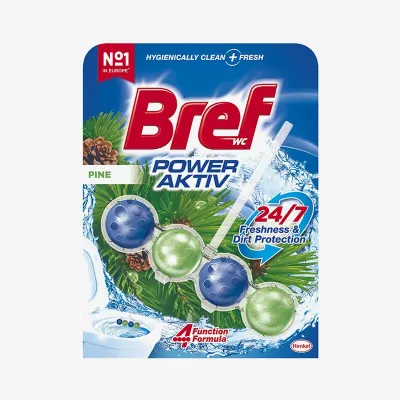 Туалетный блок Bref сила актив хвойная свежесть 50 г