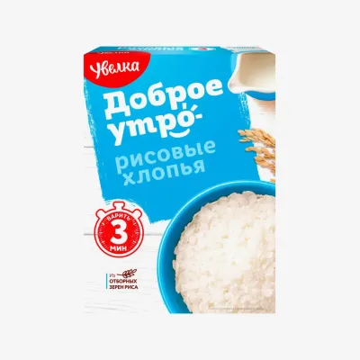 Хлопья Увелка Рисовые 400 г
