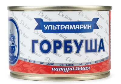 Горбуша натуральная «Ультрамарин» De Luxe, 240 г