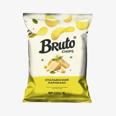 Чипсы Bruto Flavor классика вкус Итальянский пармезан, 120 г