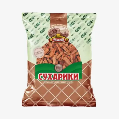 Сухарики Трапеза бульонные ржано-пшеничные, 350 г