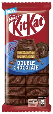 Kit Kat двойной шоколад с хрустящей вафлей шоколадная плитка темный 99 г