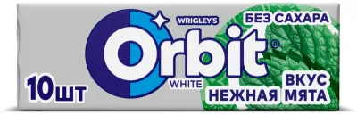 Жевательная резинка Orbit White нежная мята 10 шт