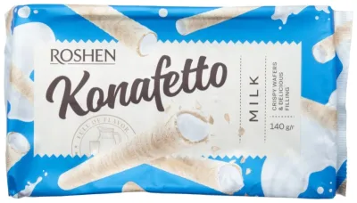 ROSHEN трубочки Konafetto молочные 140 г