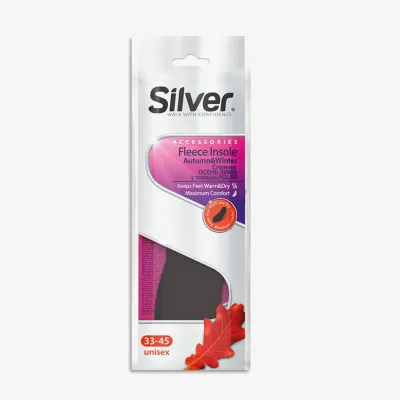 Стельки Silver Осень-Зима с тканью Полар