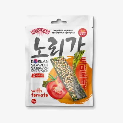Сэндвич Мастер Кан-norikan из водорослей с кунжутом и томатом, 16 г