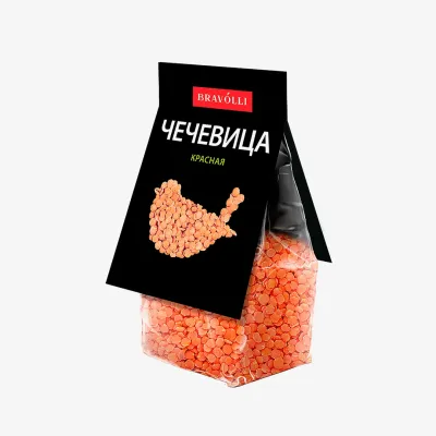 Чечевица Bravolli Красная колотая 350 г