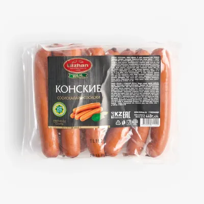 Сосиски Bizhan конские в натуральной оболочке, 440 г