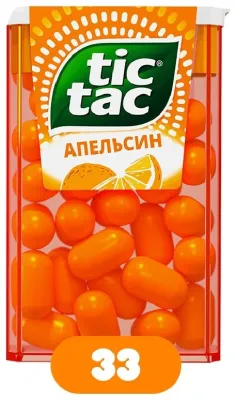Конфеты драже Тіс Тас апельсин 16 г