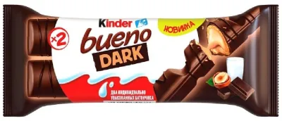 KINDER вафли Bueno Dark 43 г
