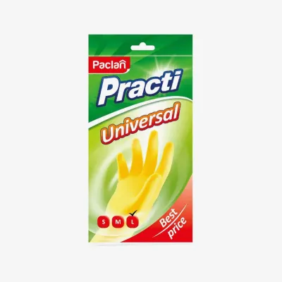 Перчатки Paclan Universal желтые L 1 пара