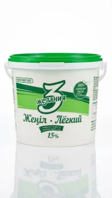Майонезный соус «Лёгкий» (Жеңіл) 15% торговой марки «3 Желания» 5кг