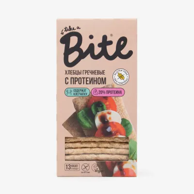 Хлебцы Bite хрустящие с протеином гречневые 100 г