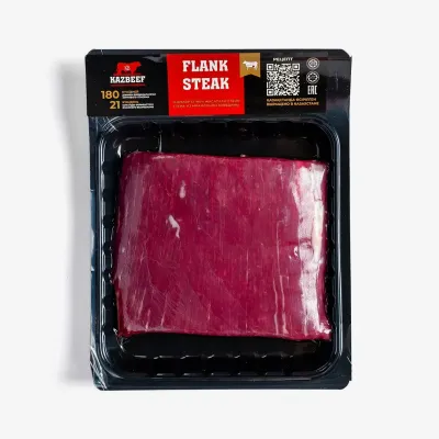 Стейк KazBeef Flank из мраморной говядины охлажденный кг