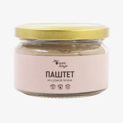 Паштет Organic delight из куриной печени, 200 г
