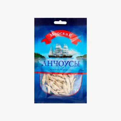 Анчоусы Морские сушёно-валеные 36 г