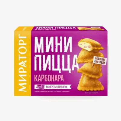 Мини-пицца Мираторг карбонара, 250 г 