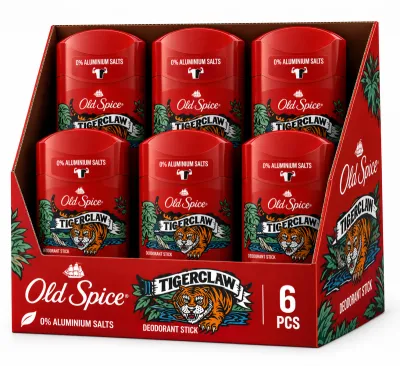 Old Spice Tigerclaw — мужской дезодорант-стик, 6 шт. в коробке