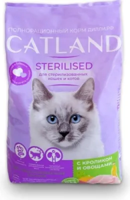 CATLAND Catland кролик, овощи 10 кг
