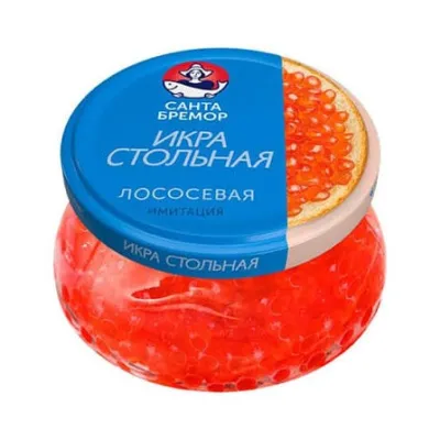 Икра Стольная лососевая имитированная «Санта Бремор»