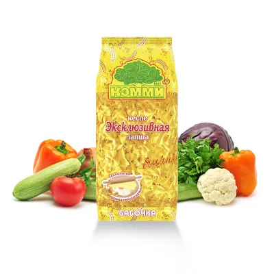 Лапша "Кэмми эксклюзивная яичная Бабочка", 250гр