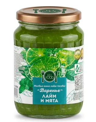Варенье «Лайм и мята», MAR FOOD (H.L. FOOD), стеклянная банка 900 г