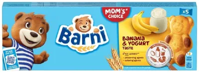 Барни бисквит со вкусом банана и йогурта 150 г