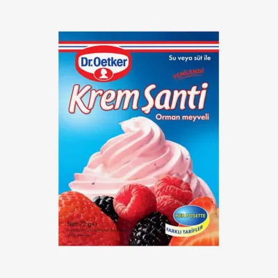 Сливки Dr.Oetker взбитые, лесные ягоды, 72 г