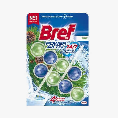 Туалетный блок Bref сила актив хвоя 2 х 50 г