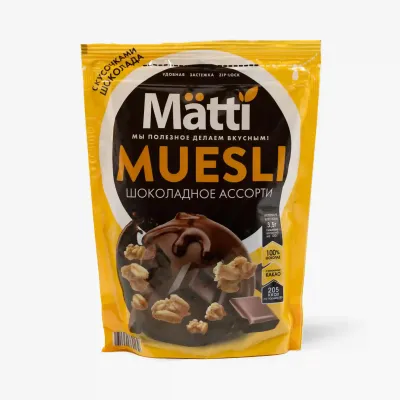 Мюсли Matti шоколадное ассорти, 250 г