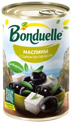 Маслины Bonduelle с сыром по-гречески 314 мл