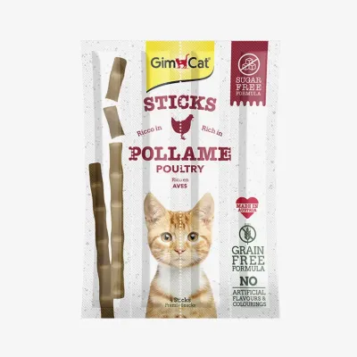 Лакомства Gimborn в палочках Gimcat sticks курица, 4*5 г