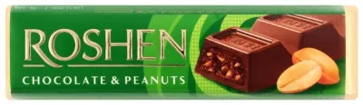 ROSHEN Chocolate & Peanuts шоколадный батончик молочный 38 г